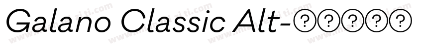 Galano Classic Alt字体转换